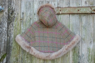 Luxury Tweed Hooded Cape