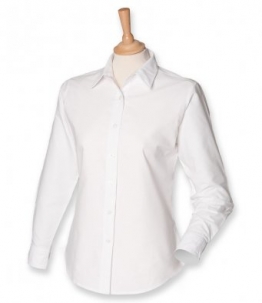 HYB Ladies - Henbury Long Sleeve Classic Oxford Shirt