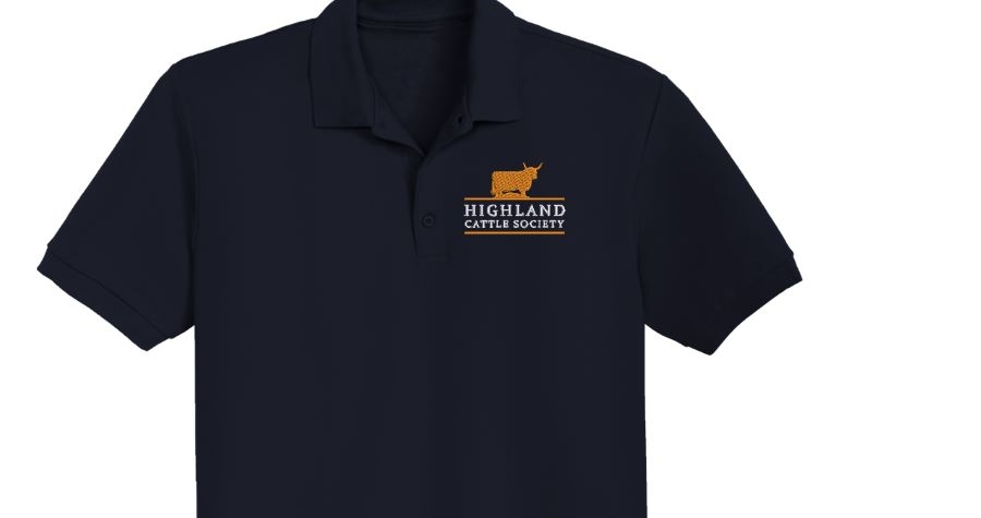  Highland Cattle Society Men's Polo Shirt