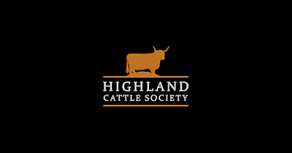 Highland Cattle Society logo with white text
