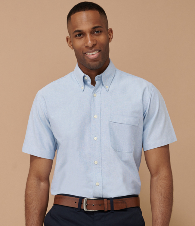 H515 Henbury Men's Short Sleeve Classic Oxford Shirt