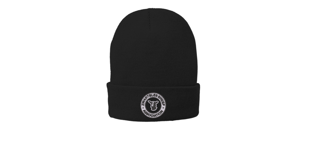 Zwartbles Beanie Hat - inc. Zwartbles Sheep Association logo
