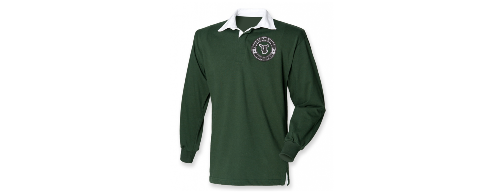 Bottle Green polo shirt with logo 