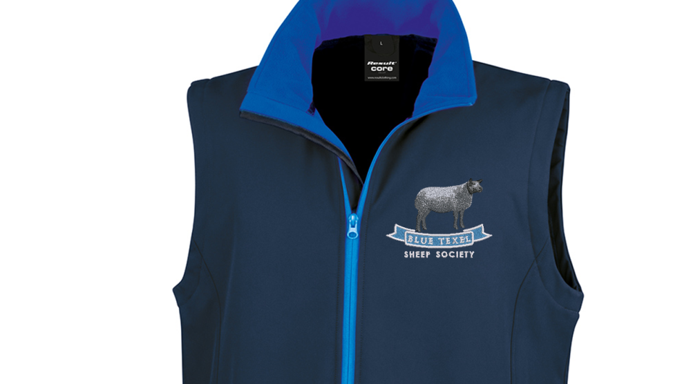 Blue Texel Sheep Society Men's Gilet
