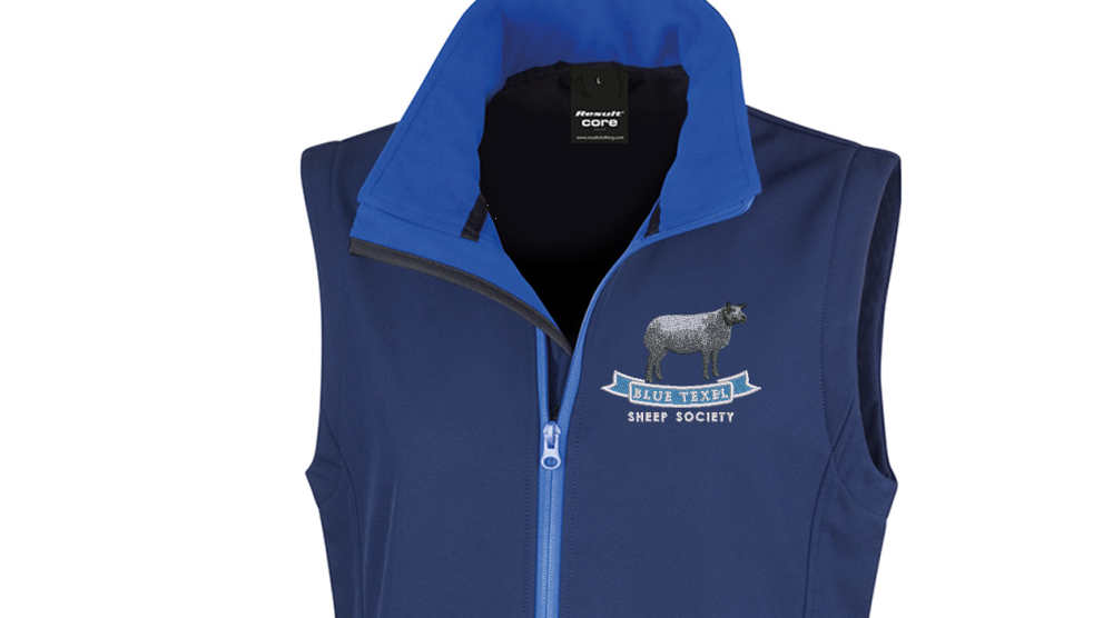 Blue Texel Sheep Society Women's Gilet