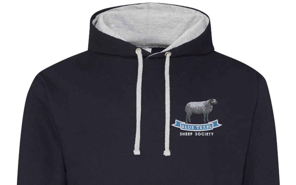 Blue Texel Sheep Society Hoodie