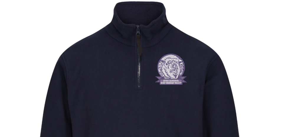 Devon Closewool Sheep Breeders' Society Quarter Zip Fleece