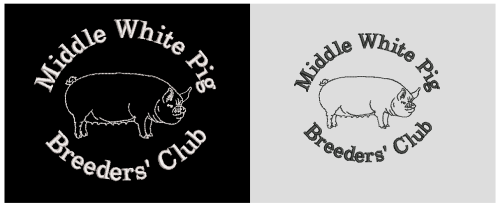 Middle White Pig Breeder's Club Men's Polo