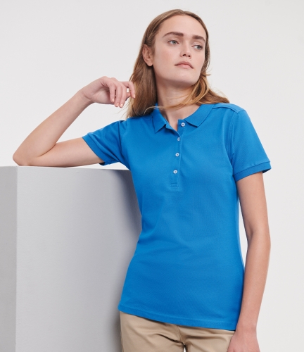 Model is wearing Azure 